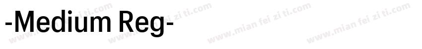 -Medium Reg字体转换